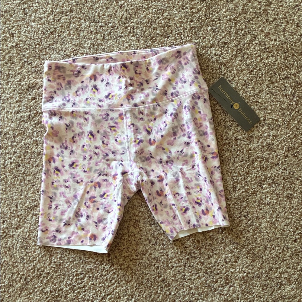 Purple and White Womens Shorts